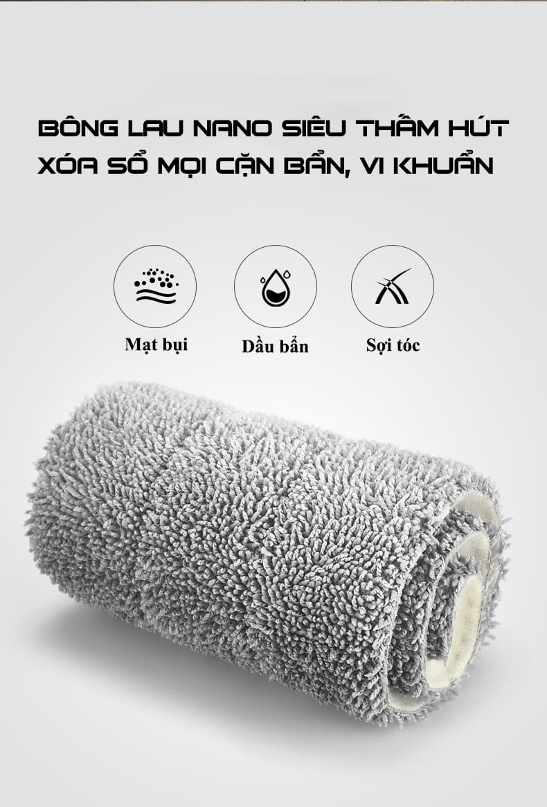 Cây Lau Nhà Thông Minh DZ360 - Xoay 360° Cao Cấp 18 11399816054 113938501