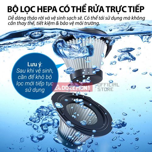 bo loc hepa co the rua truc tiep